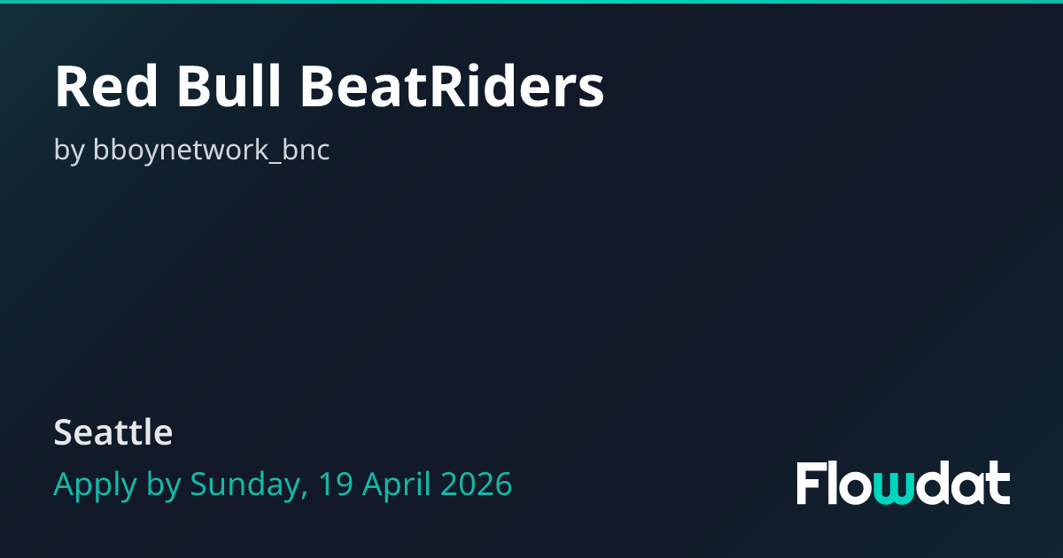 Red Bull BeatRiders — Seattle, USA | Flowdat